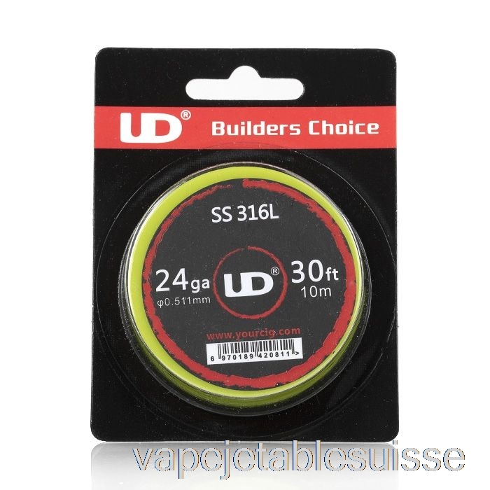 Vape Suisse Ud Youde Fil De Résistance 24 Ga - Acier Inoxydable Ss316